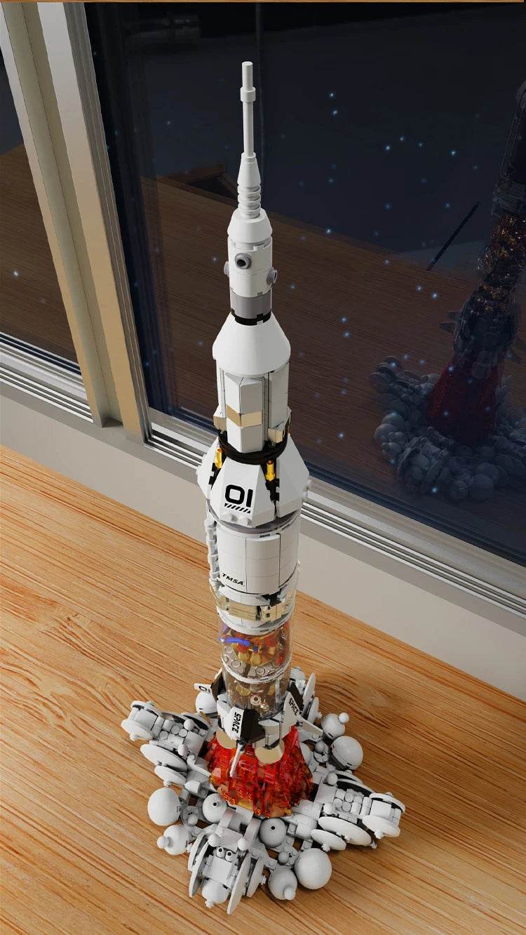 MOC High Difficulty Space UFO Alien Spaceship Model Puzzle - ToylandEU