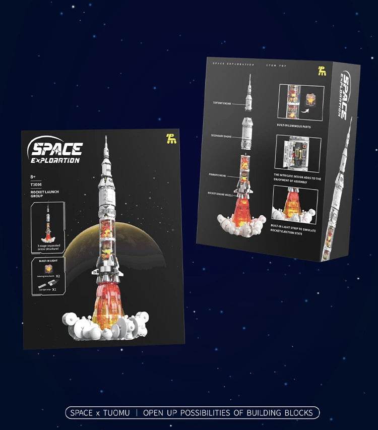 MOC High Difficulty Space UFO Alien Spaceship Model Puzzle - ToylandEU