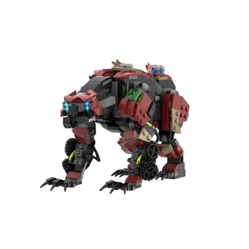 MOC Horizon Fireclaw Bear-shaped Monster Mecha Game Blocks Building Bricks MOC - ToylandEU