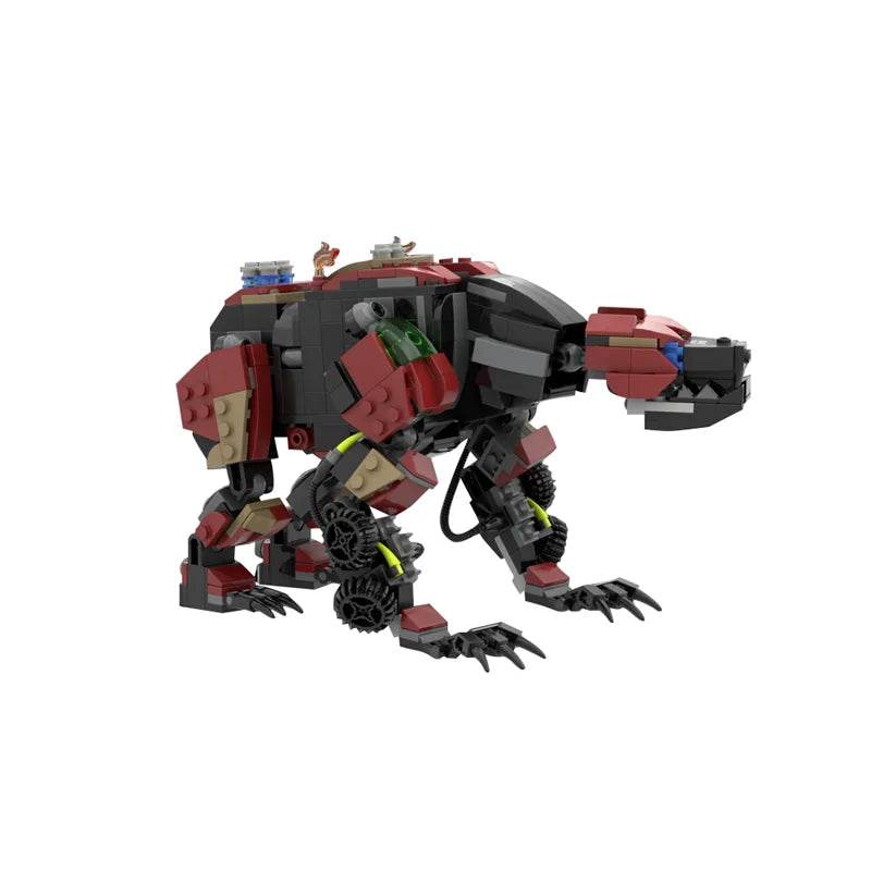 MOC Horizon Fireclaw Bear-shaped Monster Mecha Game Blocks Building Bricks MOC - ToylandEU