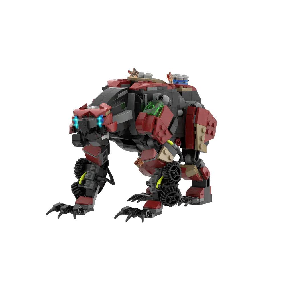 MOC Horizon Fireclaw Bear-shaped Monster Mecha Game Blocks Building Bricks MOC - ToylandEU