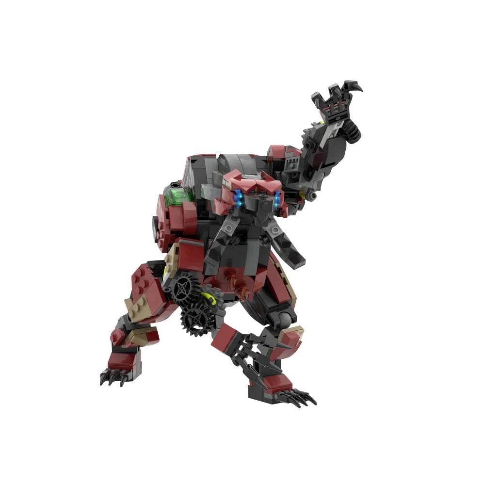 MOC Horizon Fireclaw Bear-shaped Monster Mecha Game Blocks Building Bricks MOC - ToylandEU