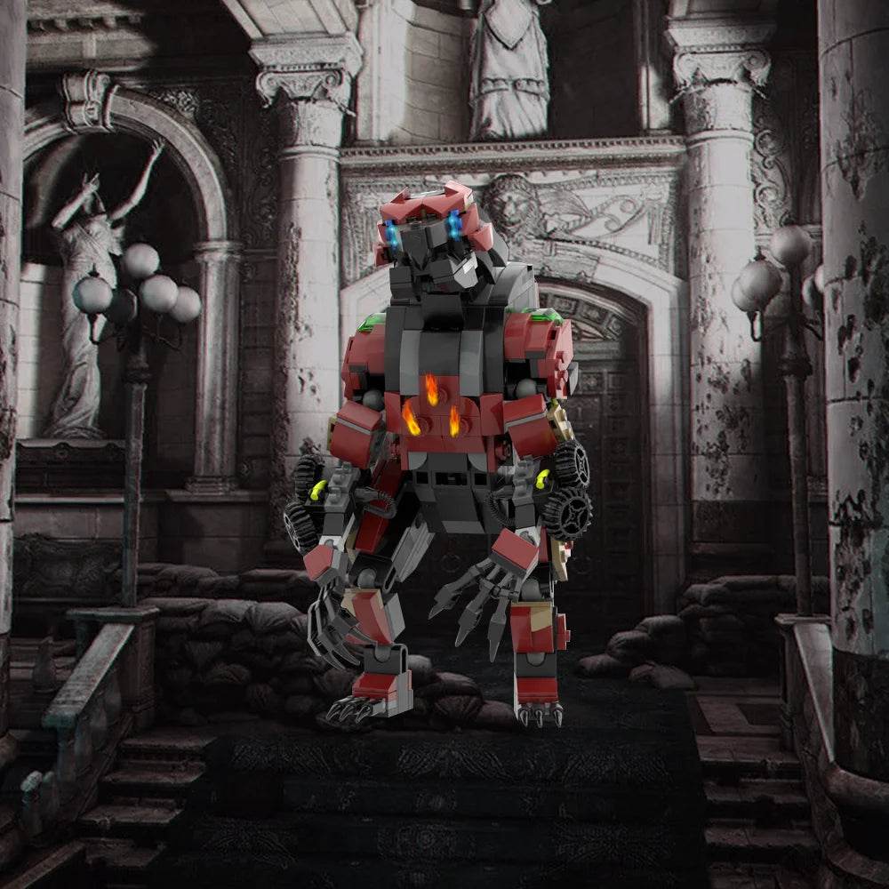 MOC Horizon Fireclaw Bear-shaped Monster Mecha Game Blocks Building Bricks MOC - ToylandEU