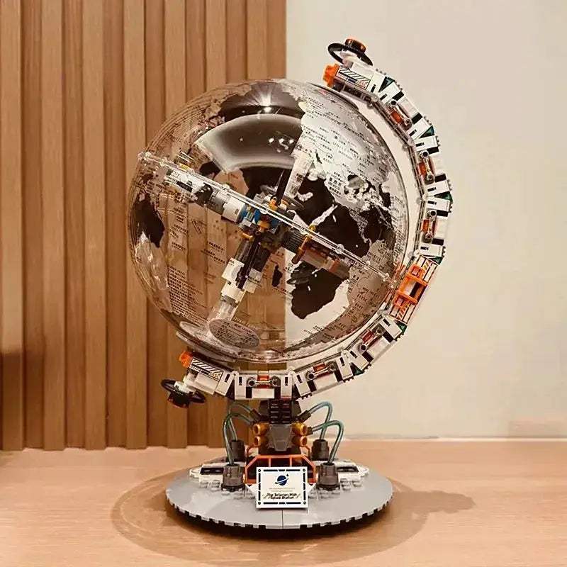 Innovative Space Station Building Blocks Set With Transparent Globe For Children Educational Toy Gift - ToylandEU