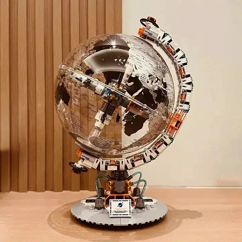 Innovative Space Station Building Blocks Set With Transparent Globe For Children Educational Toy Gift - ToylandEU