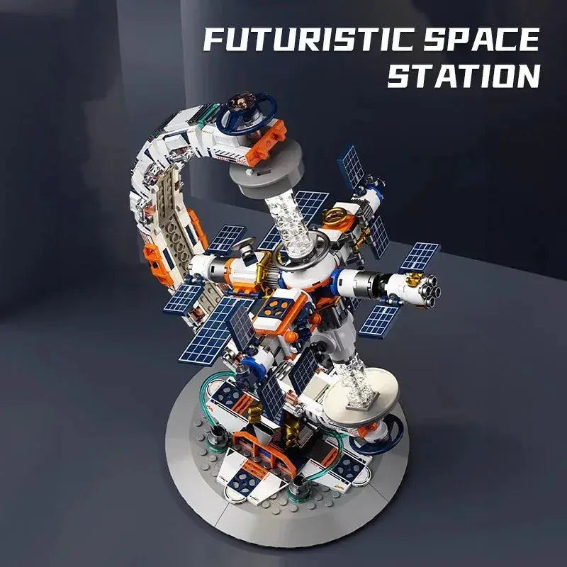 Innovative Space Station Building Blocks Set With Transparent Globe For Children Educational Toy Gift - ToylandEU