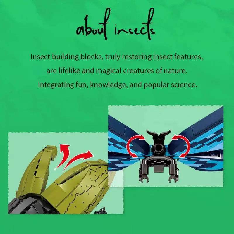 Insect Story Series Building Blocks Butterfly Cicada Toy - ToylandEU