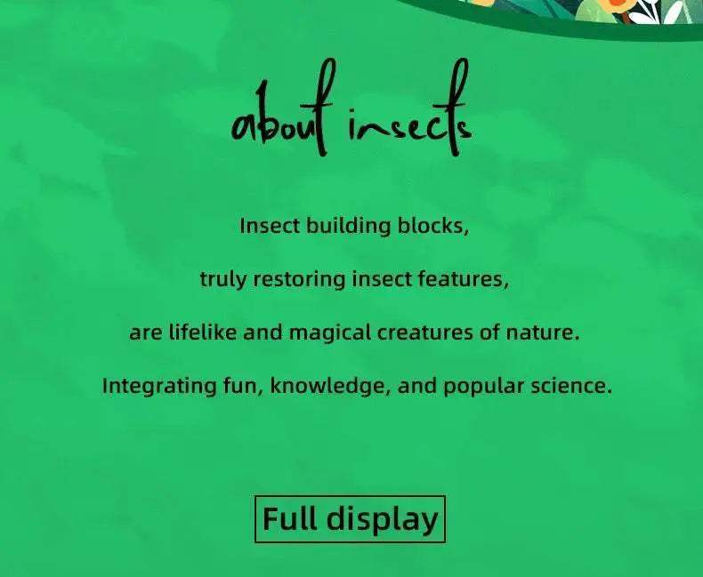 Insect Story Series Building Blocks Butterfly Cicada Toy - ToylandEU