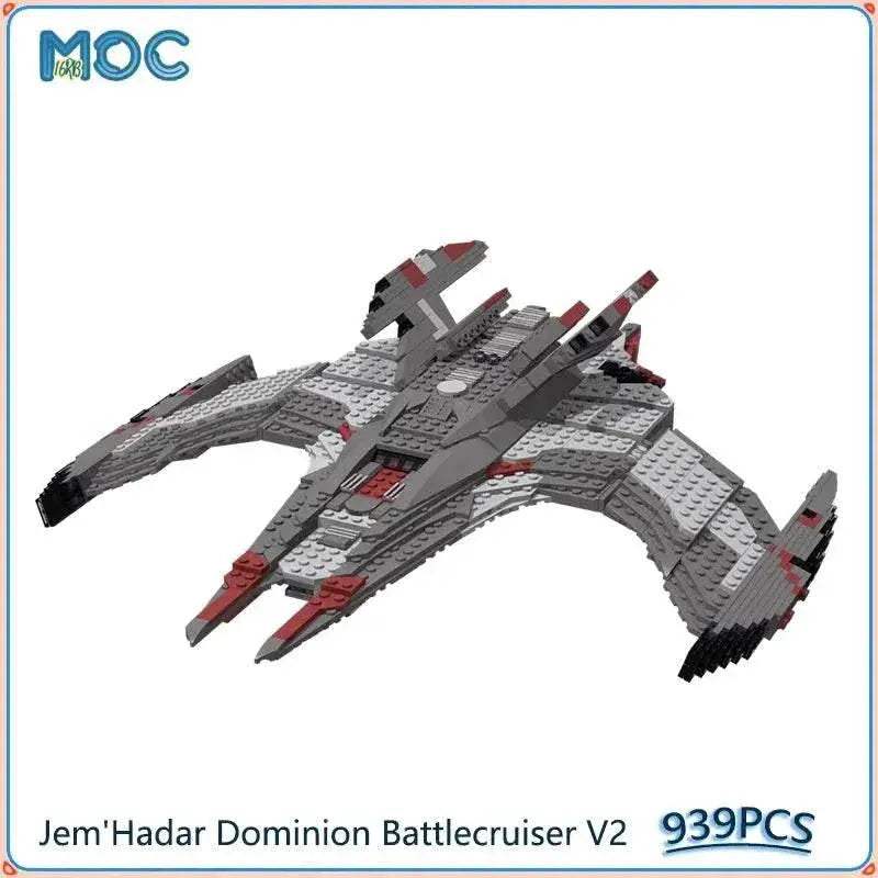 Jem'Hadar Dominion Battlecruiser V2 Model MOC Building Blocks 939PCS Building Bricks MOC - ToylandEU