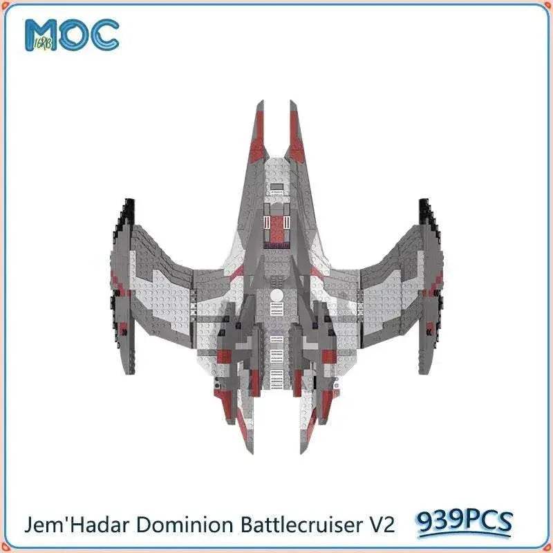 Jem'Hadar Dominion Battlecruiser V2 Model MOC Building Blocks 939PCS Building Bricks MOC - ToylandEU
