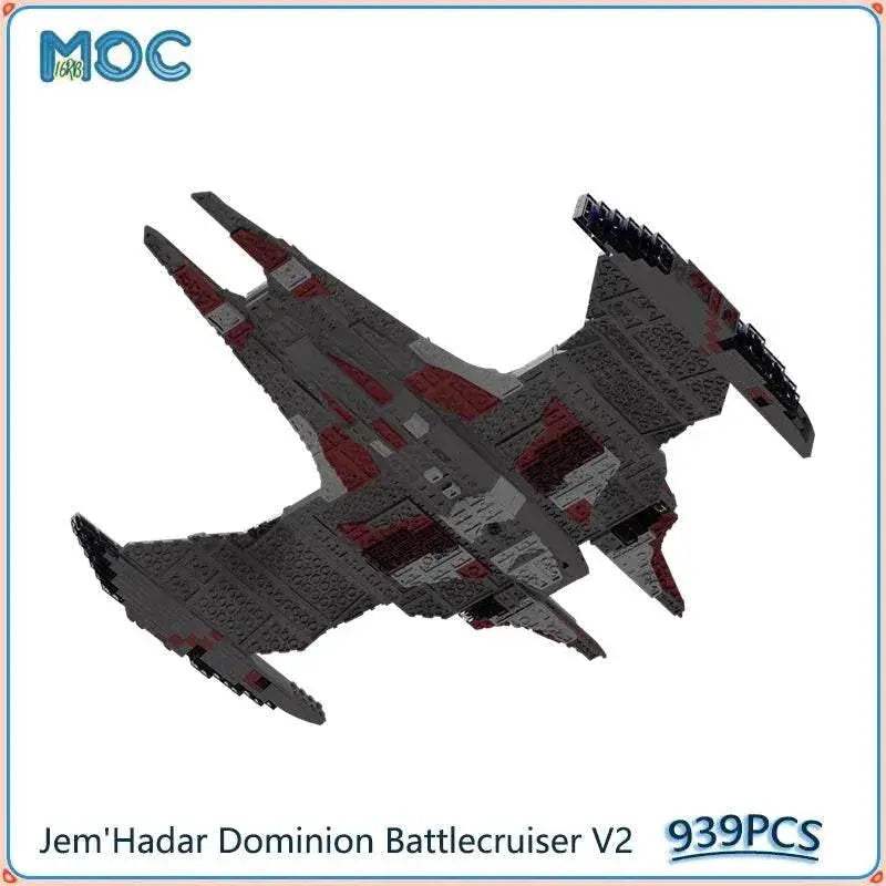 Jem'Hadar Dominion Battlecruiser V2 Model MOC Building Blocks 939PCS Building Bricks MOC - ToylandEU