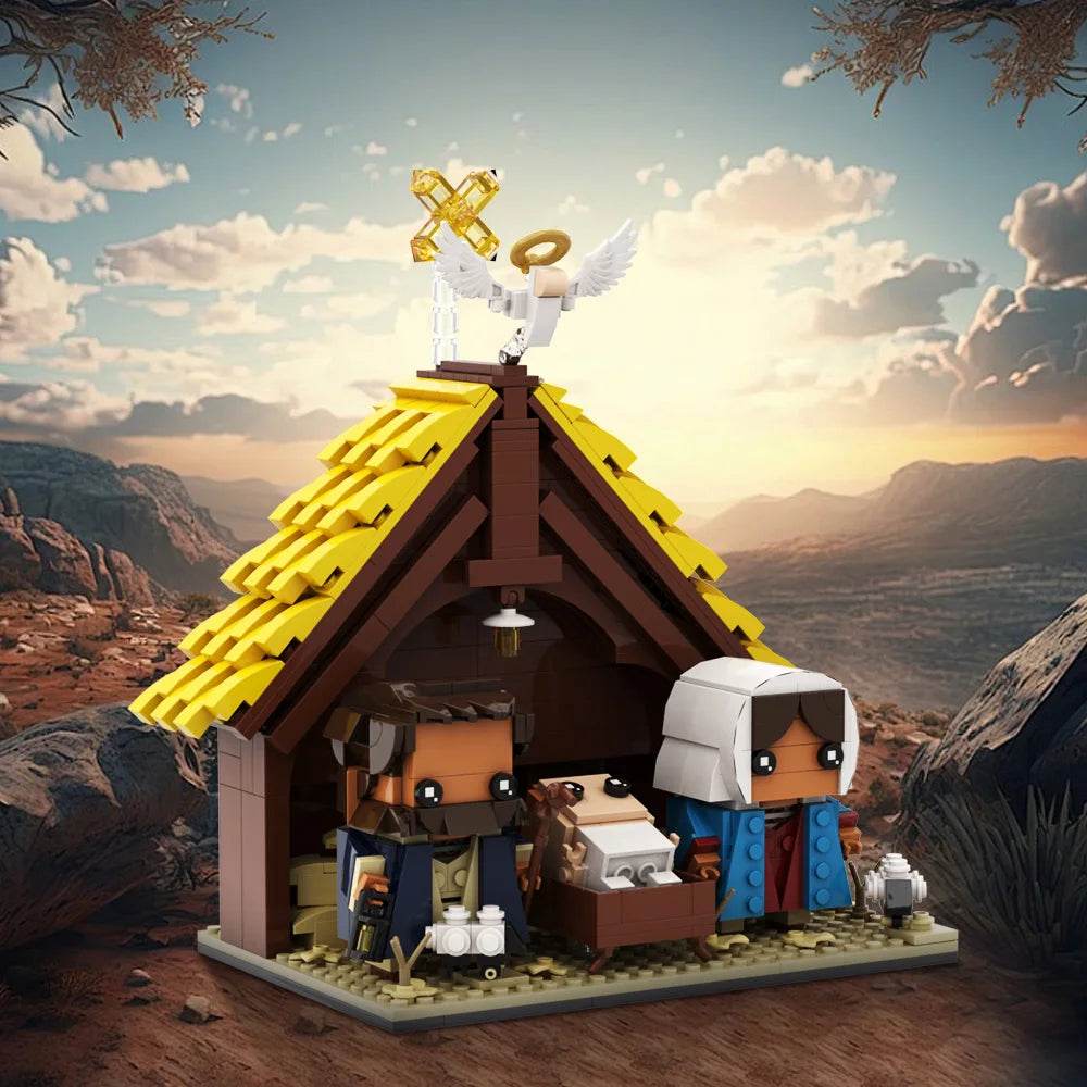 MOC Jesus Model Building Blocks Nativity Brick Building Bricks MOC Gift - ToylandEU
