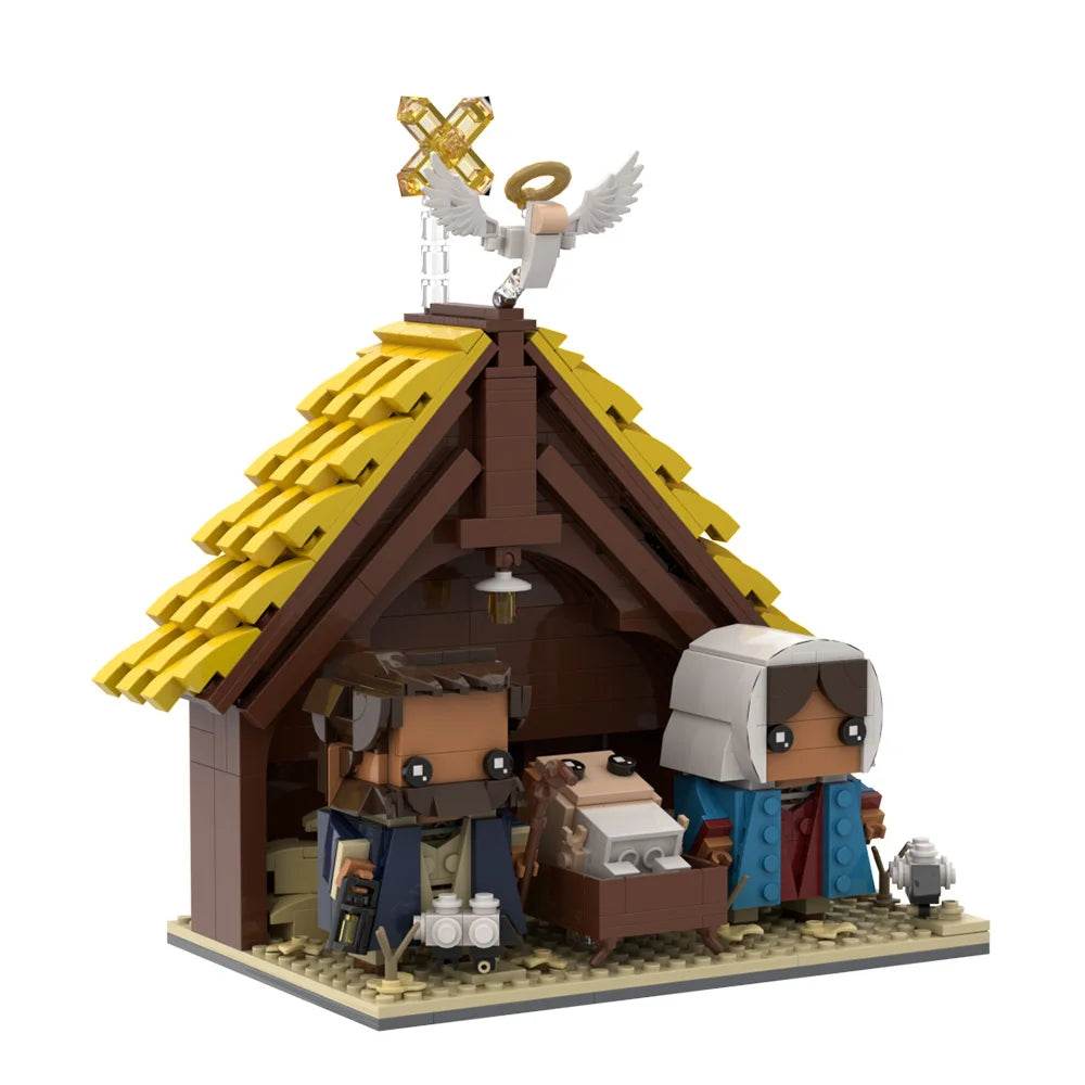 MOC Jesus Model Building Blocks Nativity Brick Building Bricks MOC Gift - ToylandEU