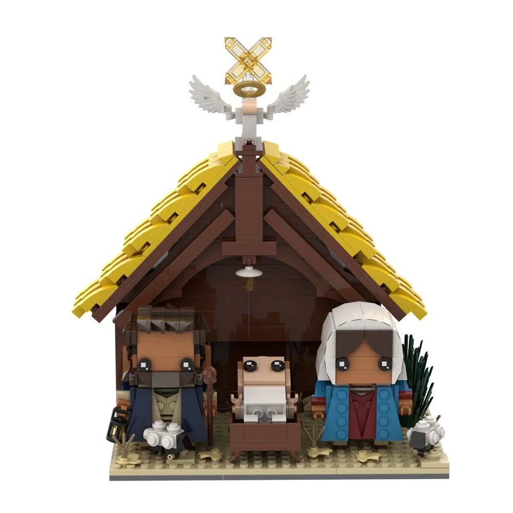MOC Jesus Model Building Blocks Nativity Brick Building Bricks MOC Gift - ToylandEU