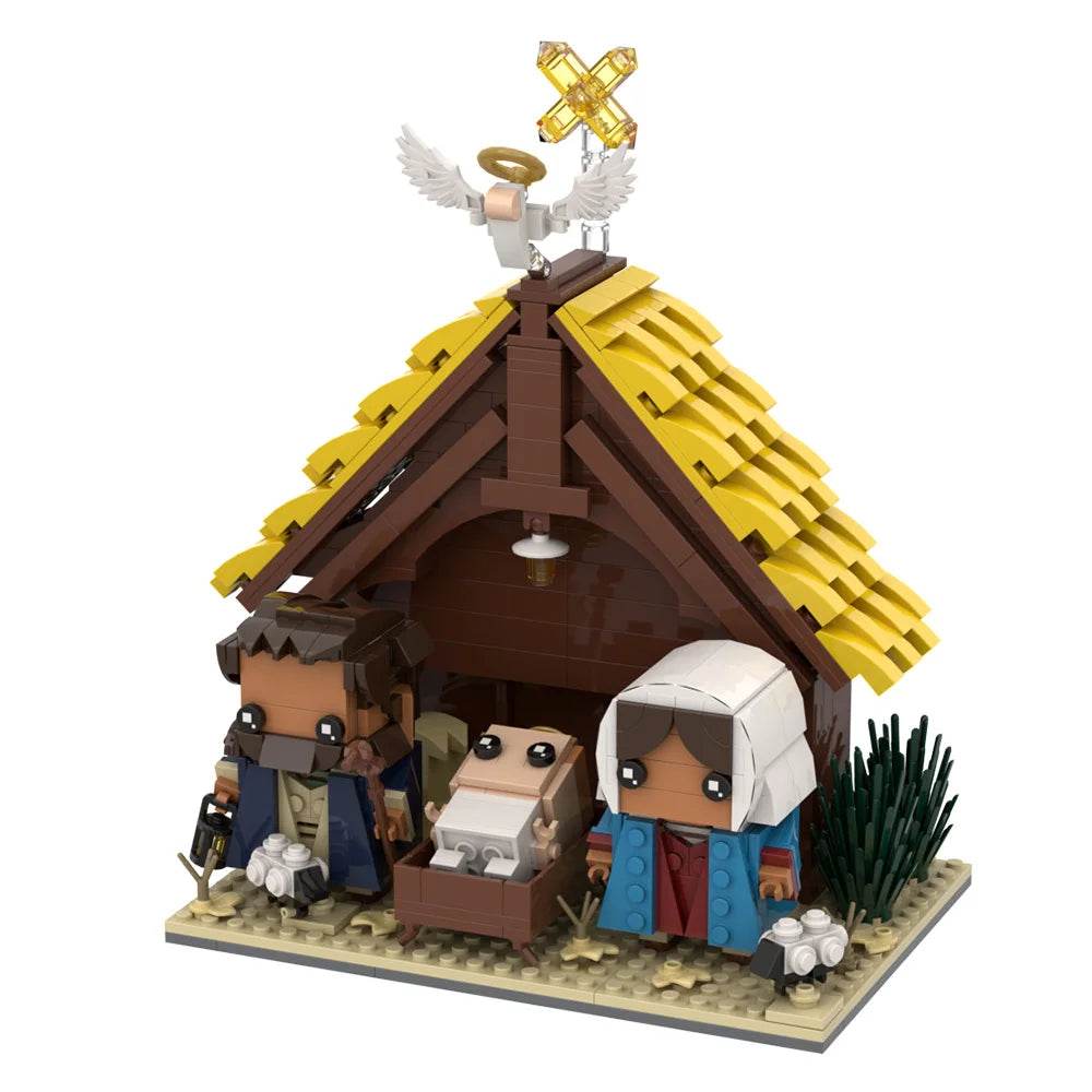 MOC Jesus Model Building Blocks Nativity Brick Building Bricks MOC Gift - ToylandEU