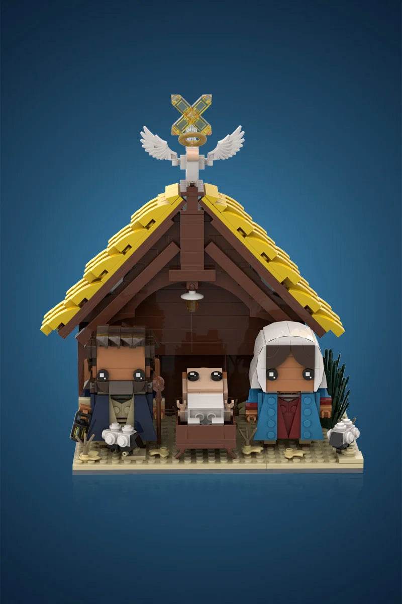 MOC Jesus Model Building Blocks Nativity Brick Building Bricks MOC Gift - ToylandEU