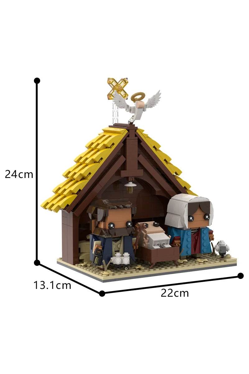 MOC Jesus Model Building Blocks Nativity Brick Building Bricks MOC Gift - ToylandEU