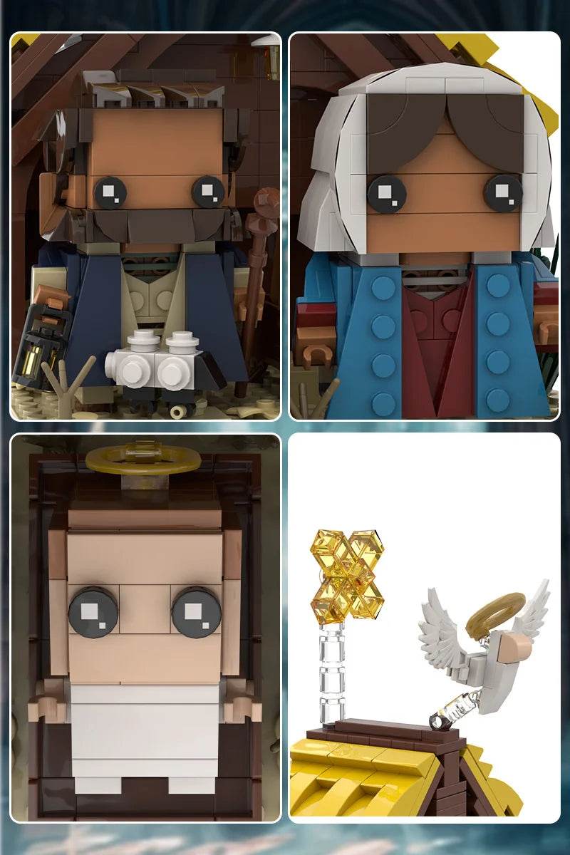 MOC Jesus Model Building Blocks Nativity Brick Building Bricks MOC Gift - ToylandEU