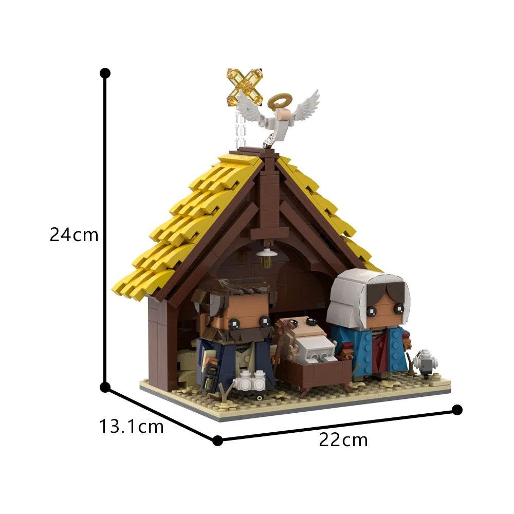 MOC Jesus Model Building Blocks Nativity Brick Building Bricks MOC Gift - ToylandEU