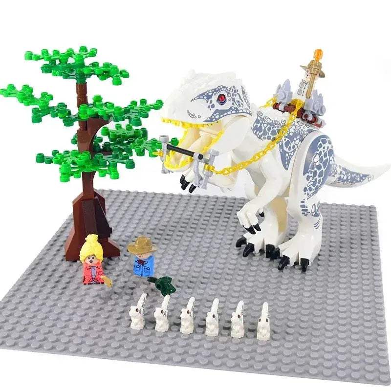 Jurassic Dinosaur Building Blocks Set With Rainforest Accessories - ToylandEU