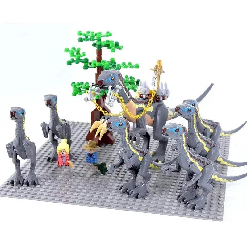 Jurassic Dinosaur Building Blocks Set With Rainforest Accessories - ToylandEU