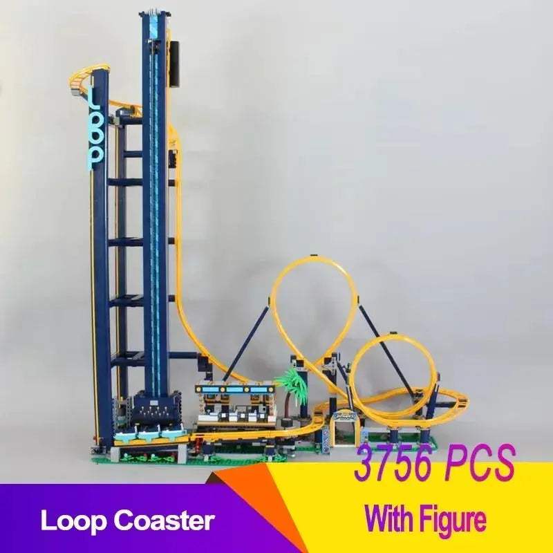 LED Motorized LoopCoaster Building Blocks Model Kit - ToylandEU