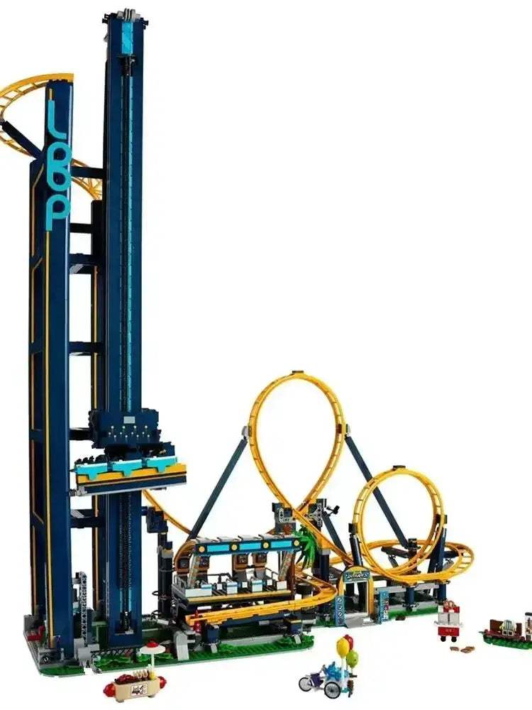 LED Motorized LoopCoaster Building Blocks Model Kit - ToylandEU
