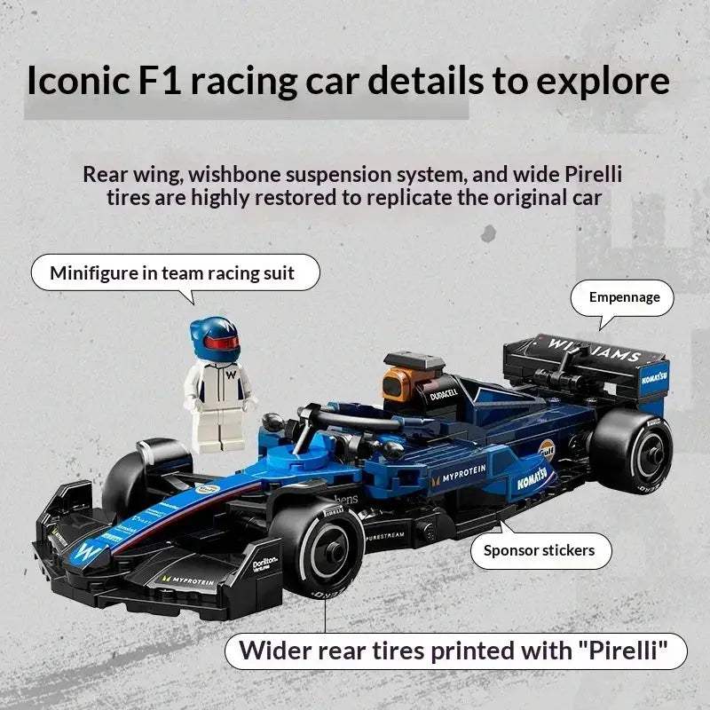LEGO Christmas Building Blocks Williams Racing F1 Gift Set - ToylandEU