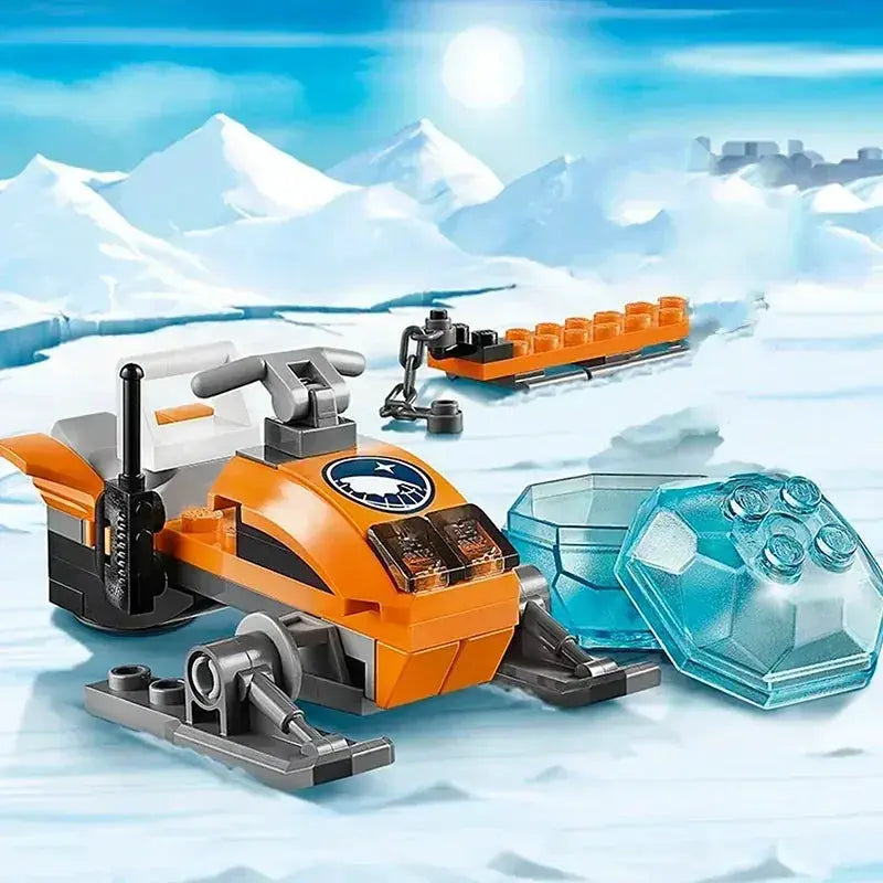 MOC LEGO Compatible City Series Arctic Exploration Crane Car - ToylandEU