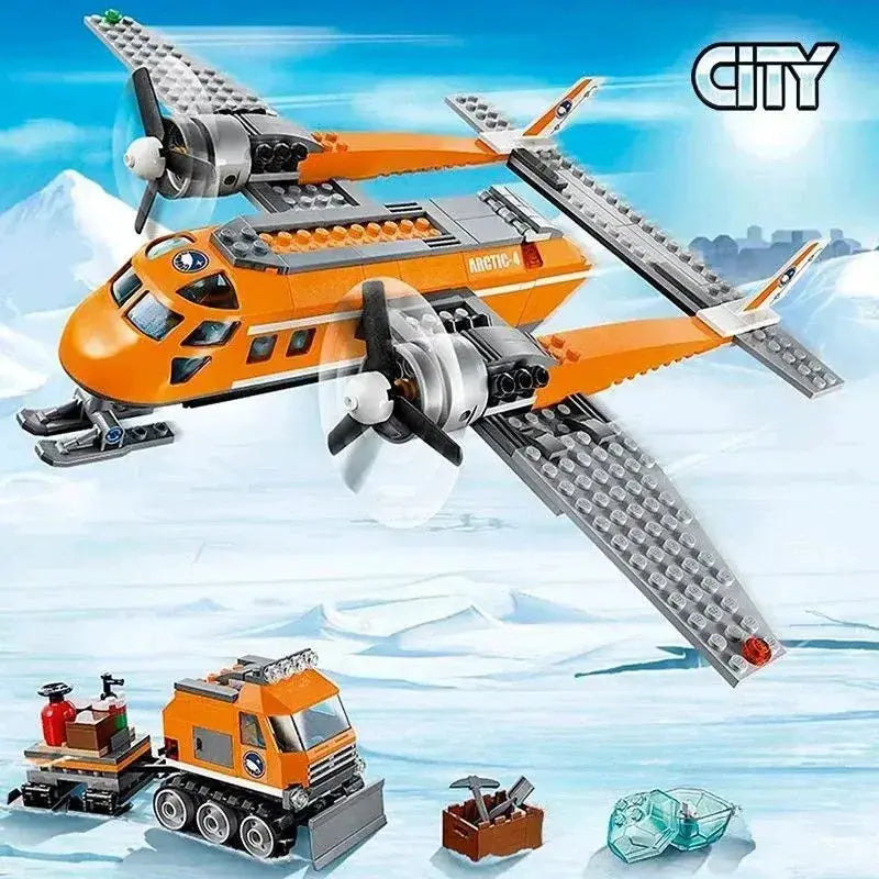 MOC LEGO Compatible City Series Arctic Exploration Crane Car - ToylandEU