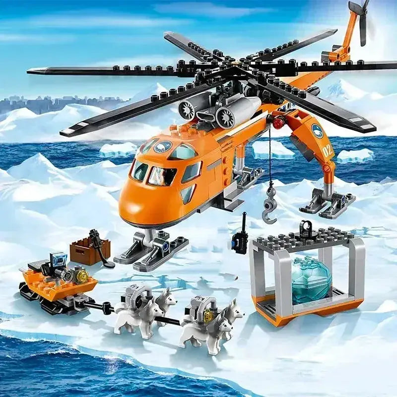 MOC LEGO Compatible City Series Arctic Exploration Crane Car - ToylandEU