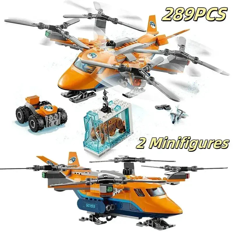 MOC LEGO Compatible City Series Arctic Exploration Crane Car - ToylandEU