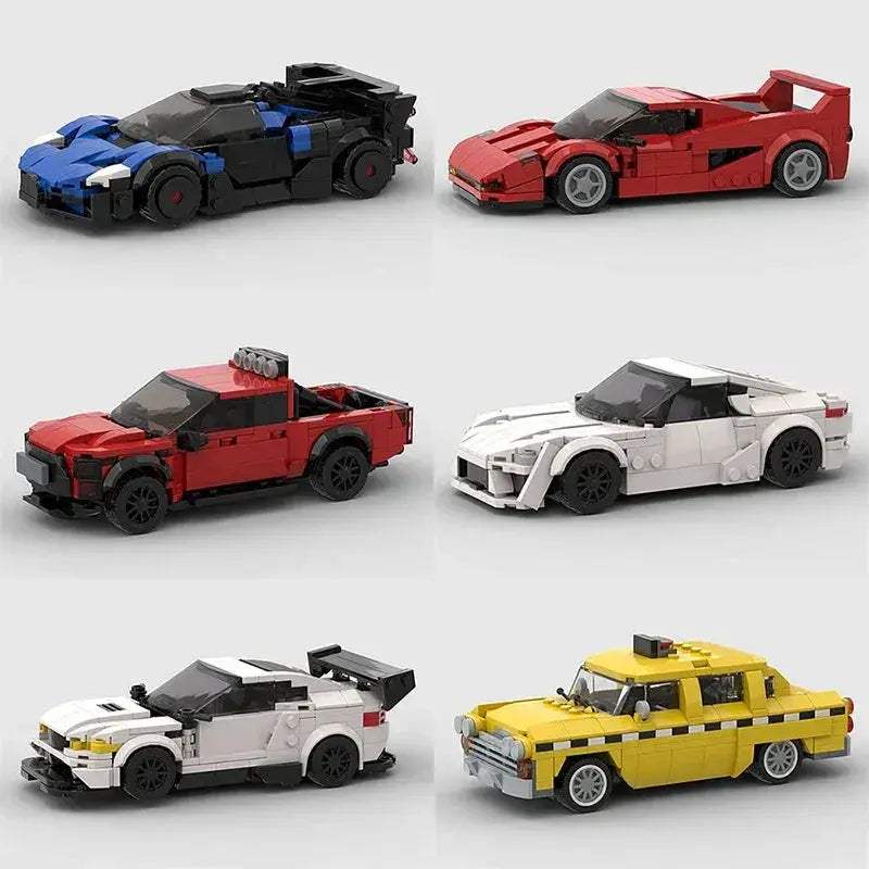 MOC LEGO Compatible Race Car Building Blocks Set For Kids - ToylandEU