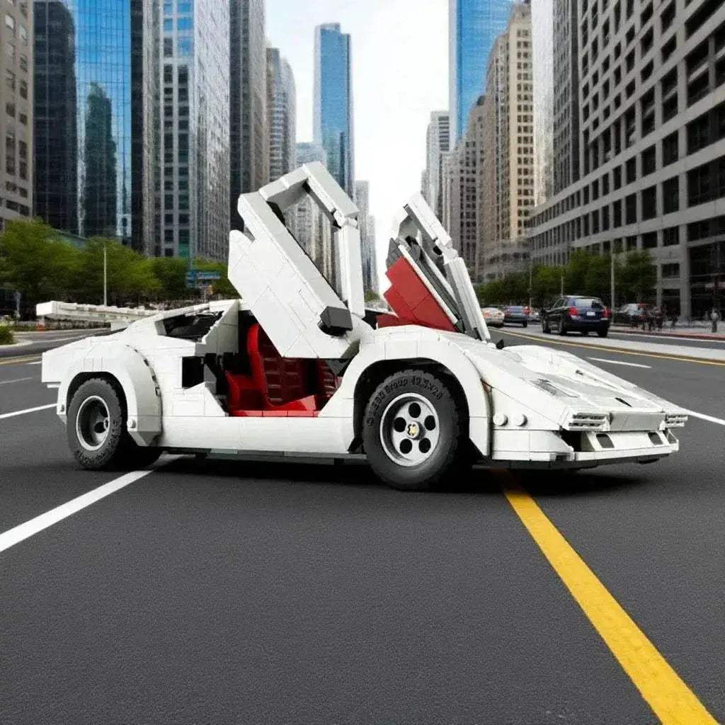 Lamborghini Countach Building Blocks 1506 Pieces Racing Model - ToylandEU