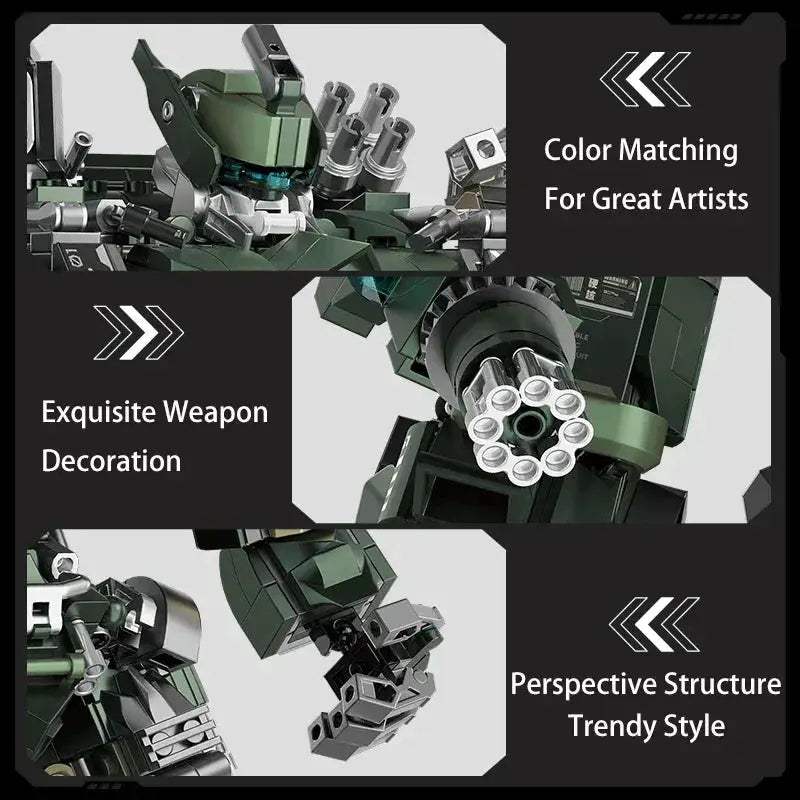 Large Mecha Warrior Building Blocks Set For Kids And Adults - ToylandEU