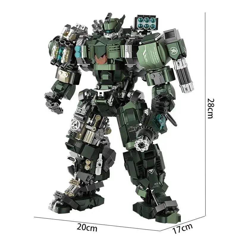 Large Mecha Warrior Building Blocks Set For Kids And Adults - ToylandEU