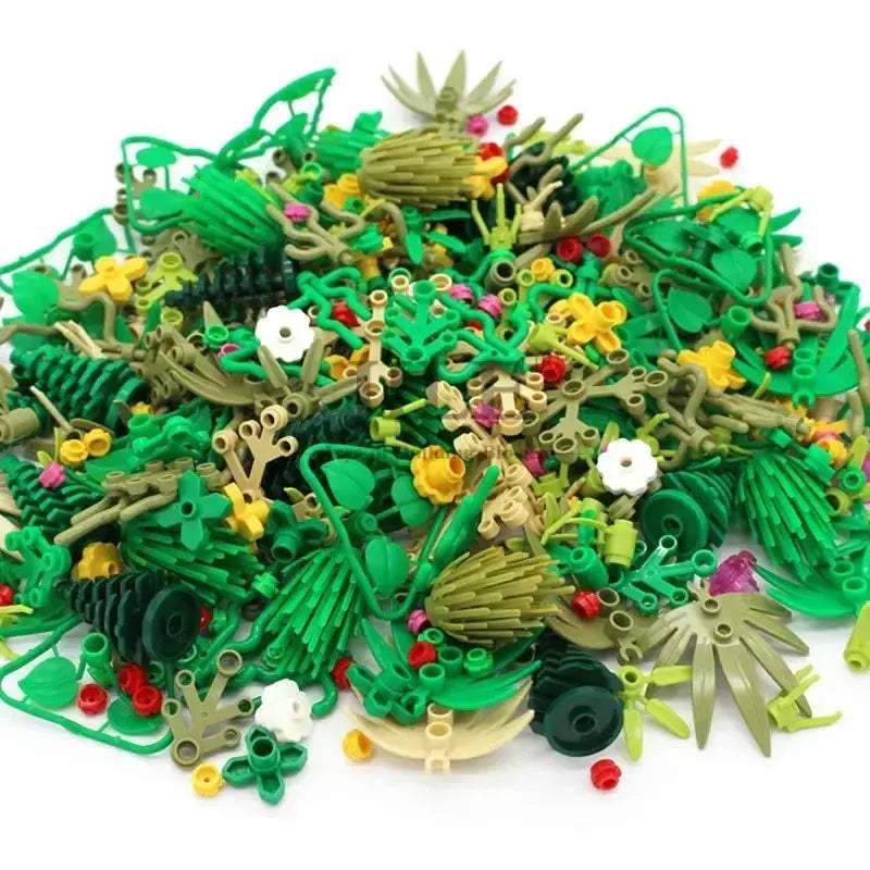 MOC MOC Lego Compatible Building Blocks Garden City Set With Plant Leaves - ToylandEU