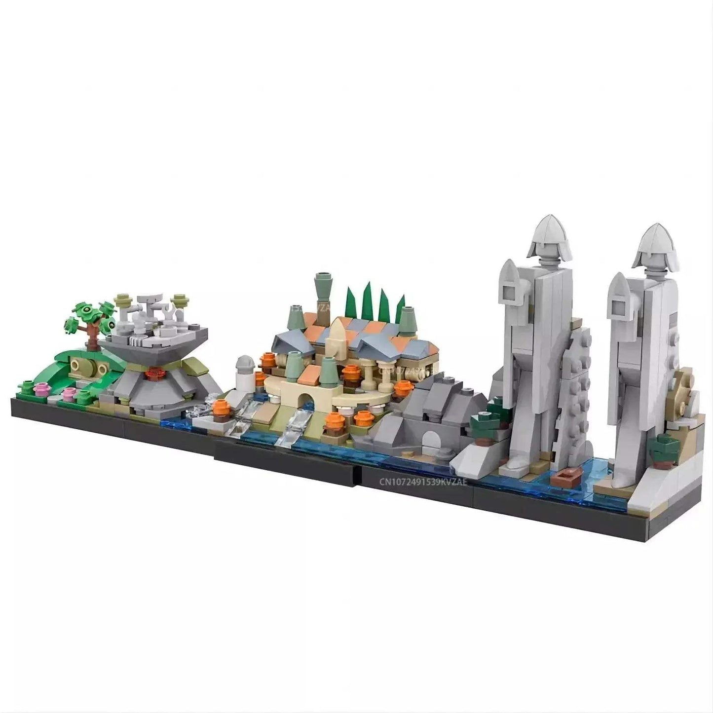 Lego Compatible Building Blocks Minas Tirith Skyline Educational Model - ToylandEU