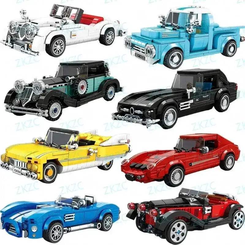 MOC Lego Compatible Car Model Building Blocks With Display Stand - ToylandEU