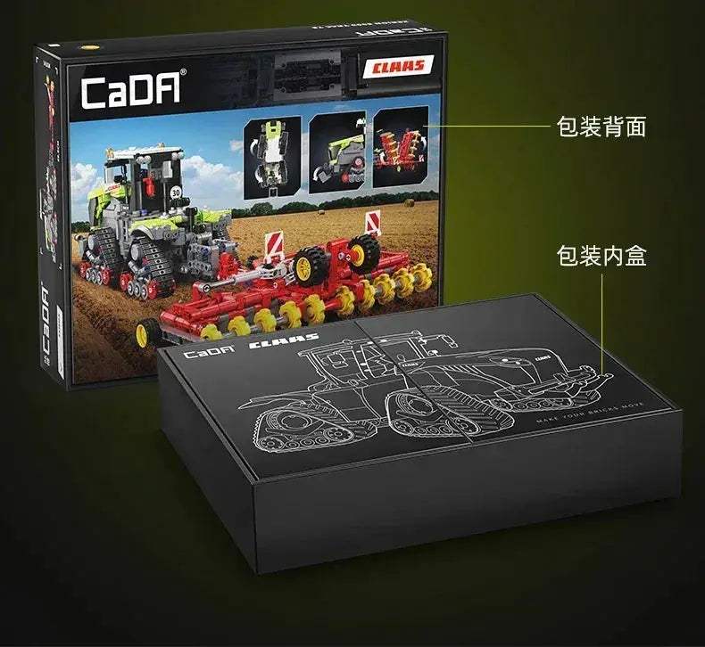Lego Compatible Claas Tractor Building Blocks Set 1336pcs - ToylandEU