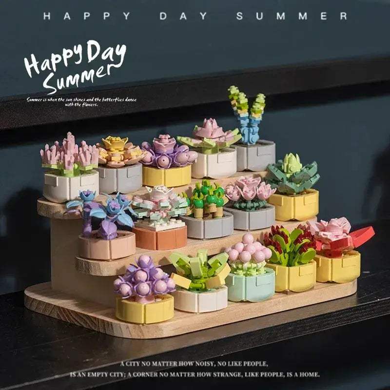 MOC Lego Compatible Flower Bouquet MOC Blocks For Realistic Home Decor - ToylandEU