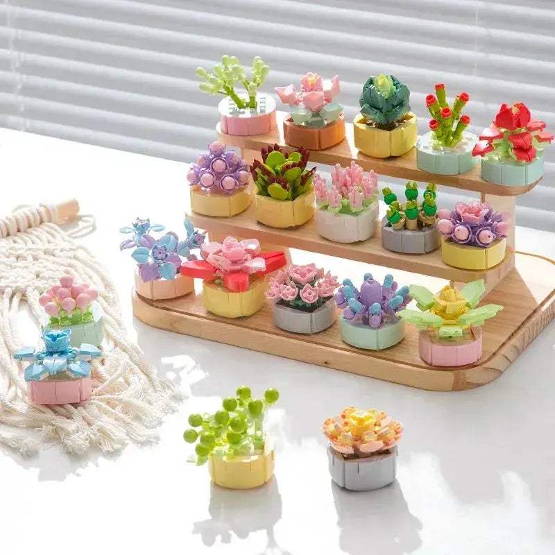 MOC Lego Compatible Flower Bouquet MOC Blocks For Realistic Home Decor - ToylandEU