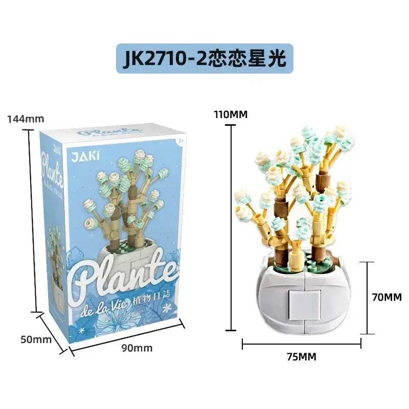 MOC Lego Compatible Flower Bouquet MOC Blocks For Realistic Home Decor - ToylandEU
