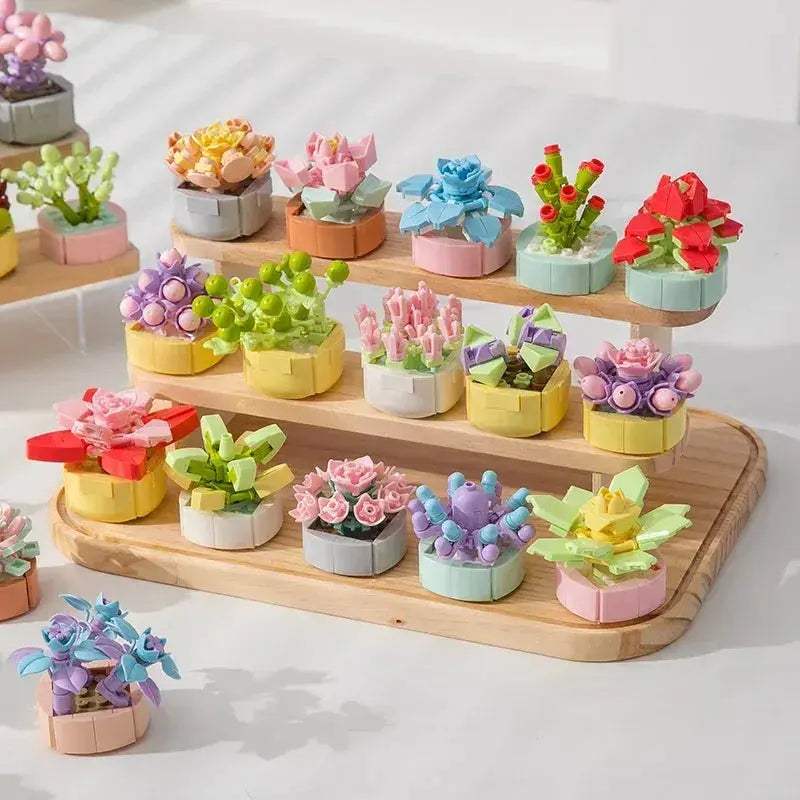 MOC Lego Compatible Flower Bouquet MOC Blocks For Realistic Home Decor - ToylandEU