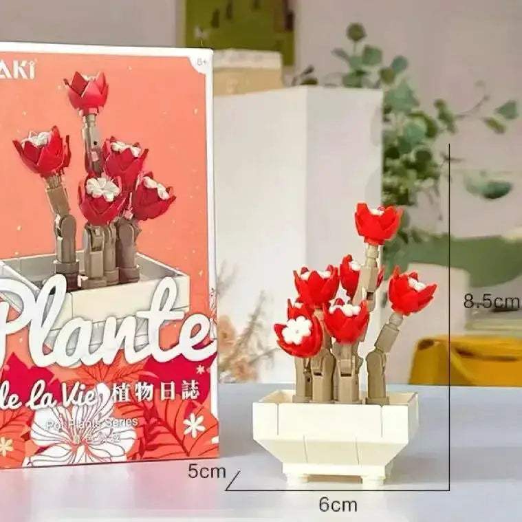 MOC Lego Compatible Flower Bouquet MOC Blocks For Realistic Home Decor - ToylandEU