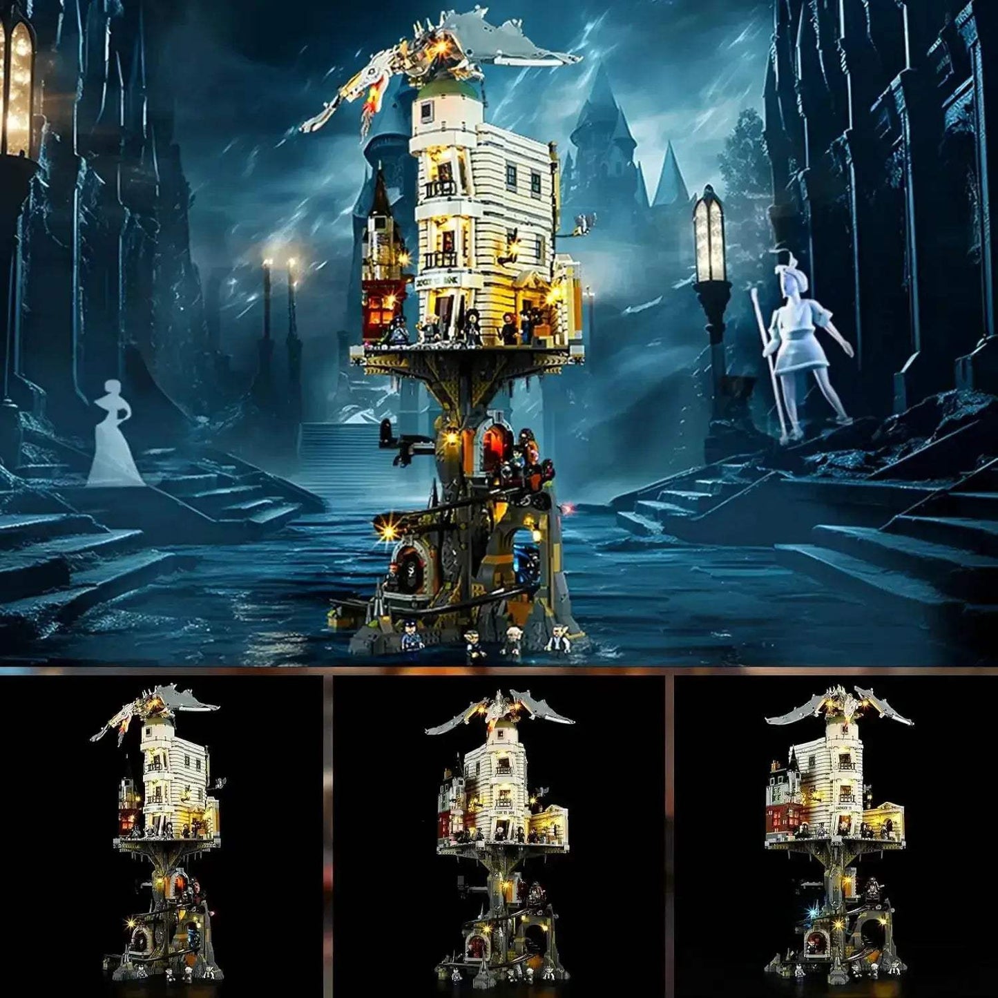 MOC Lego Compatible LED Light For Gringotts Wizarding Bank - ToylandEU