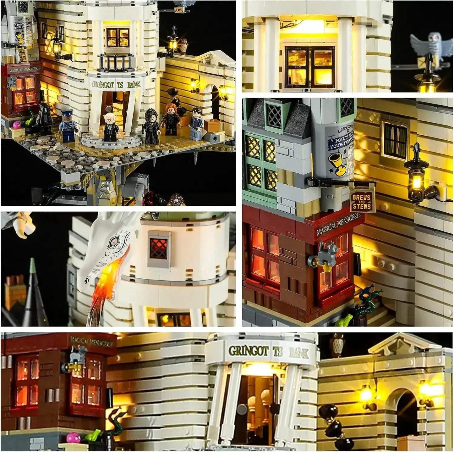 MOC Lego Compatible LED Light For Gringotts Wizarding Bank - ToylandEU