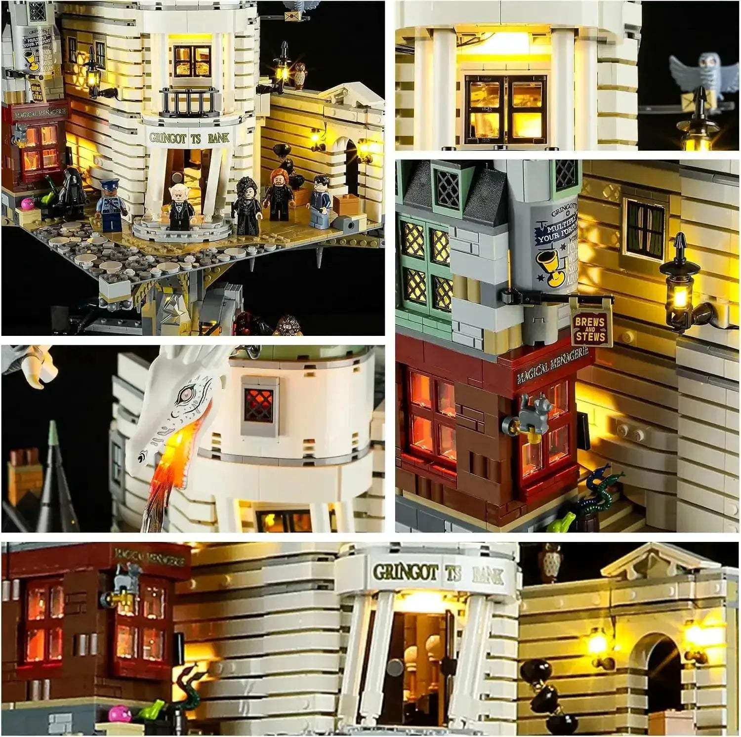 MOC Lego Compatible LED Light For Gringotts Wizarding Bank - ToylandEU