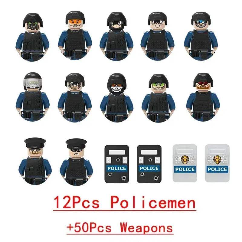 Lego Compatible Military Building Blocks Set With Figures - ToylandEU