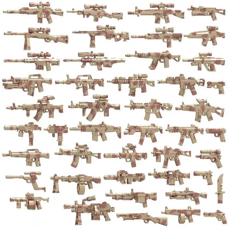 Lego Compatible Military Building Blocks Set With Weapons - ToylandEU